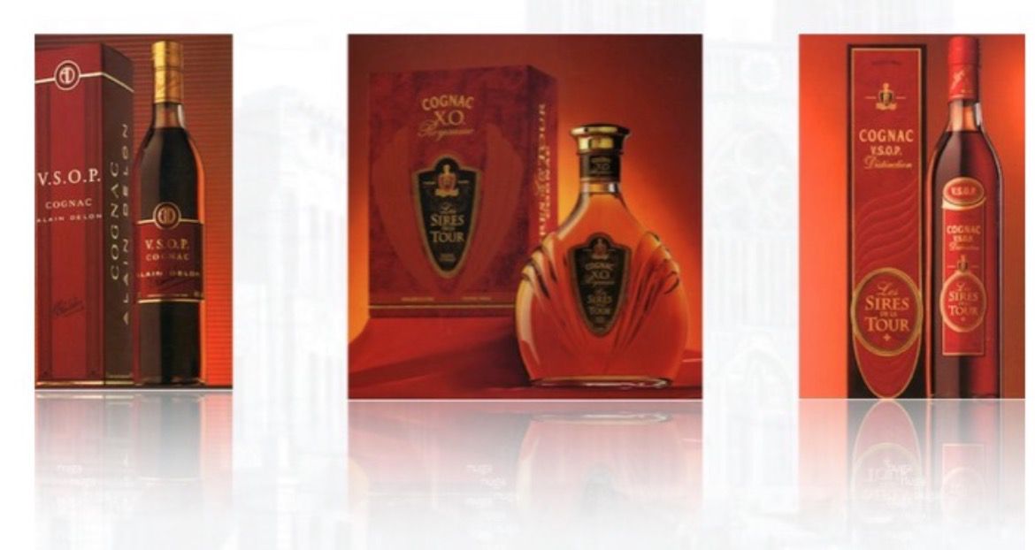 Cognac XO . VSOP and VS